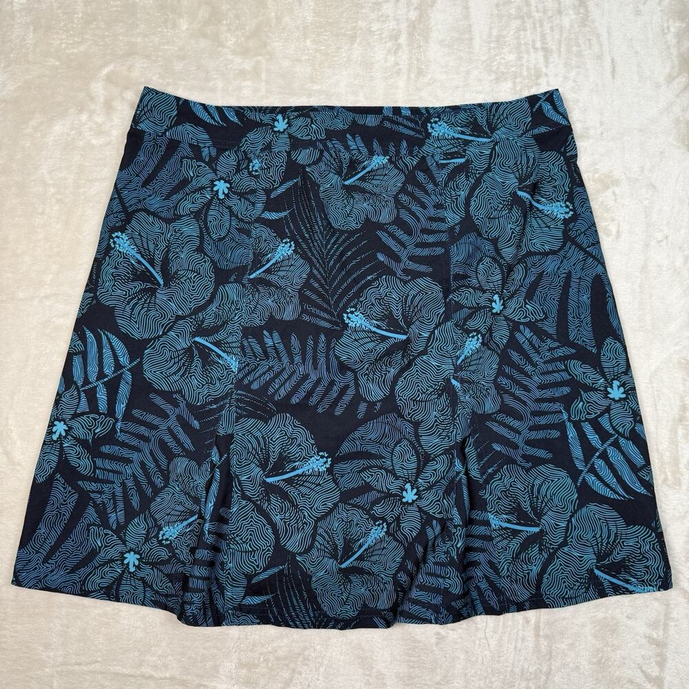 Rip Skirt Hawaii Women's Large Floral Wrap Length 2 Resort Wear Beach Coverup - Picture 5 of 7
